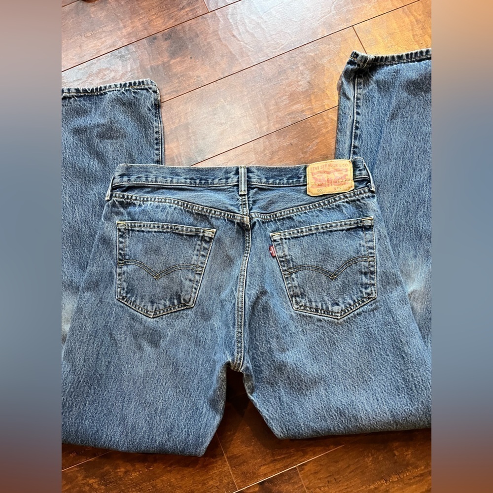 Levi’s 501 Button Fly Work Jean Men’s 36x34 FLAWED - Picture 10 of 11